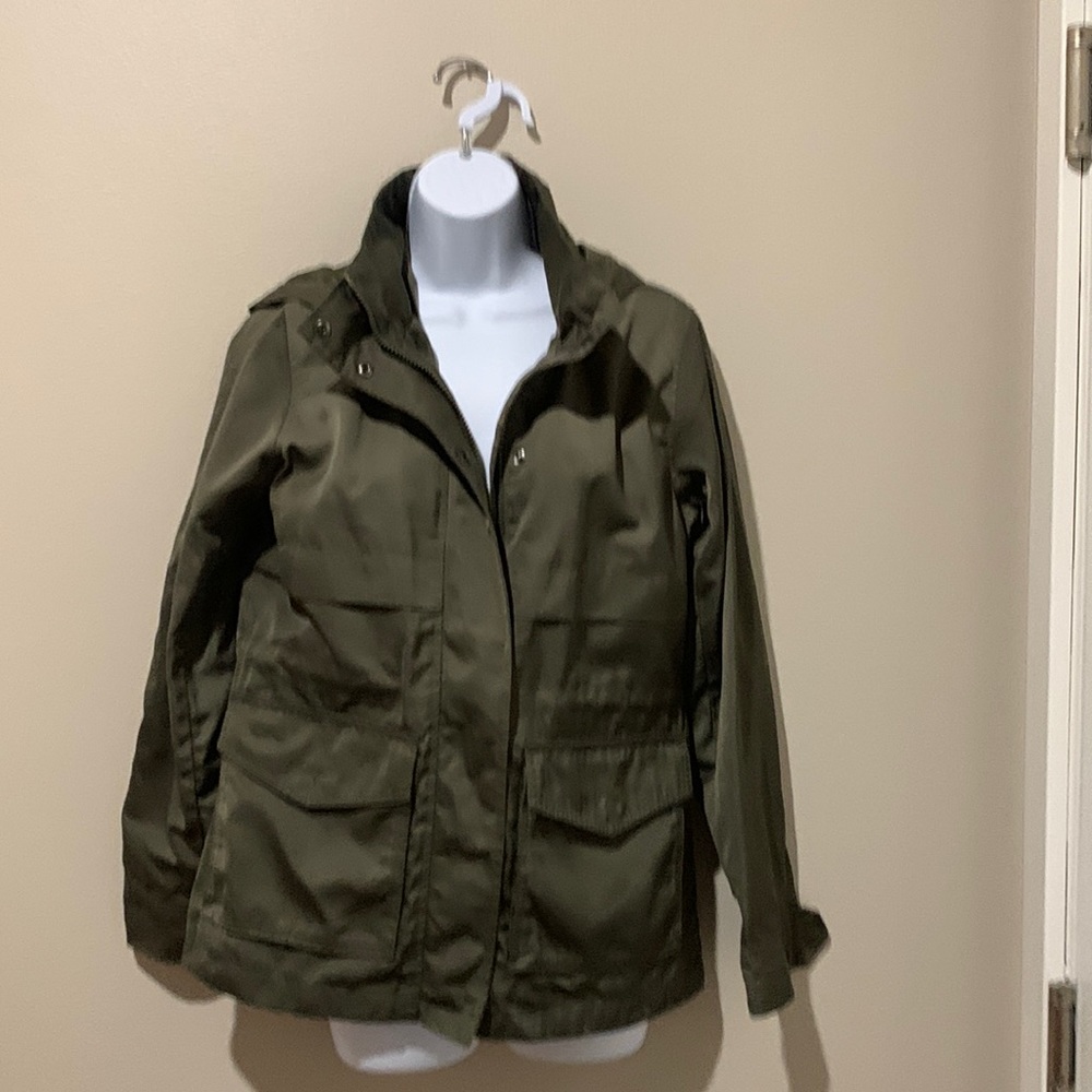 Sage green rain jacket. Universal Thread, size S.  Looks very good.